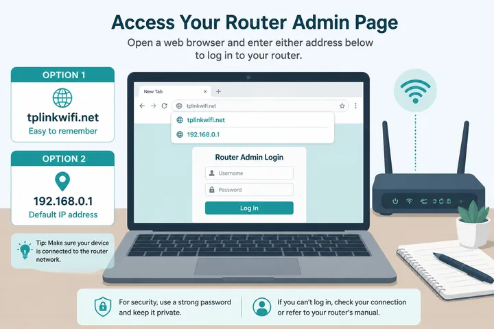 TP-Link Router Login Addresses TP-Link router login using tplinkwifi.net and local gateway addresses
