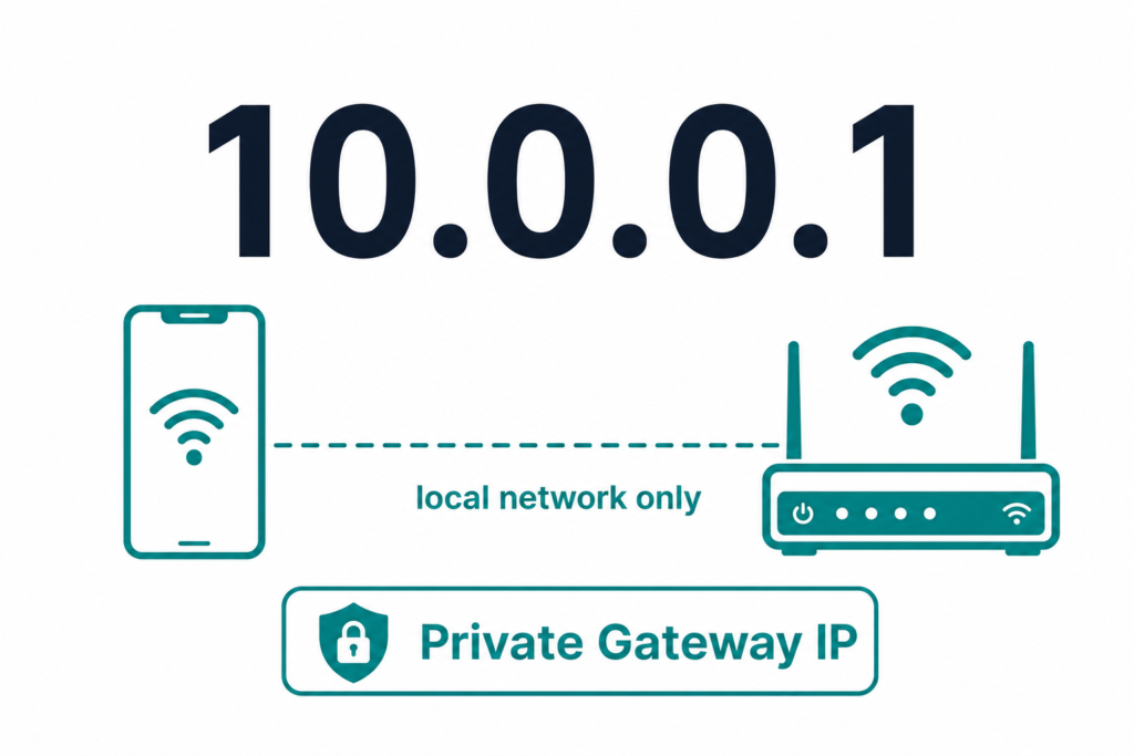 What is 10.0.0.1 private gateway IP address